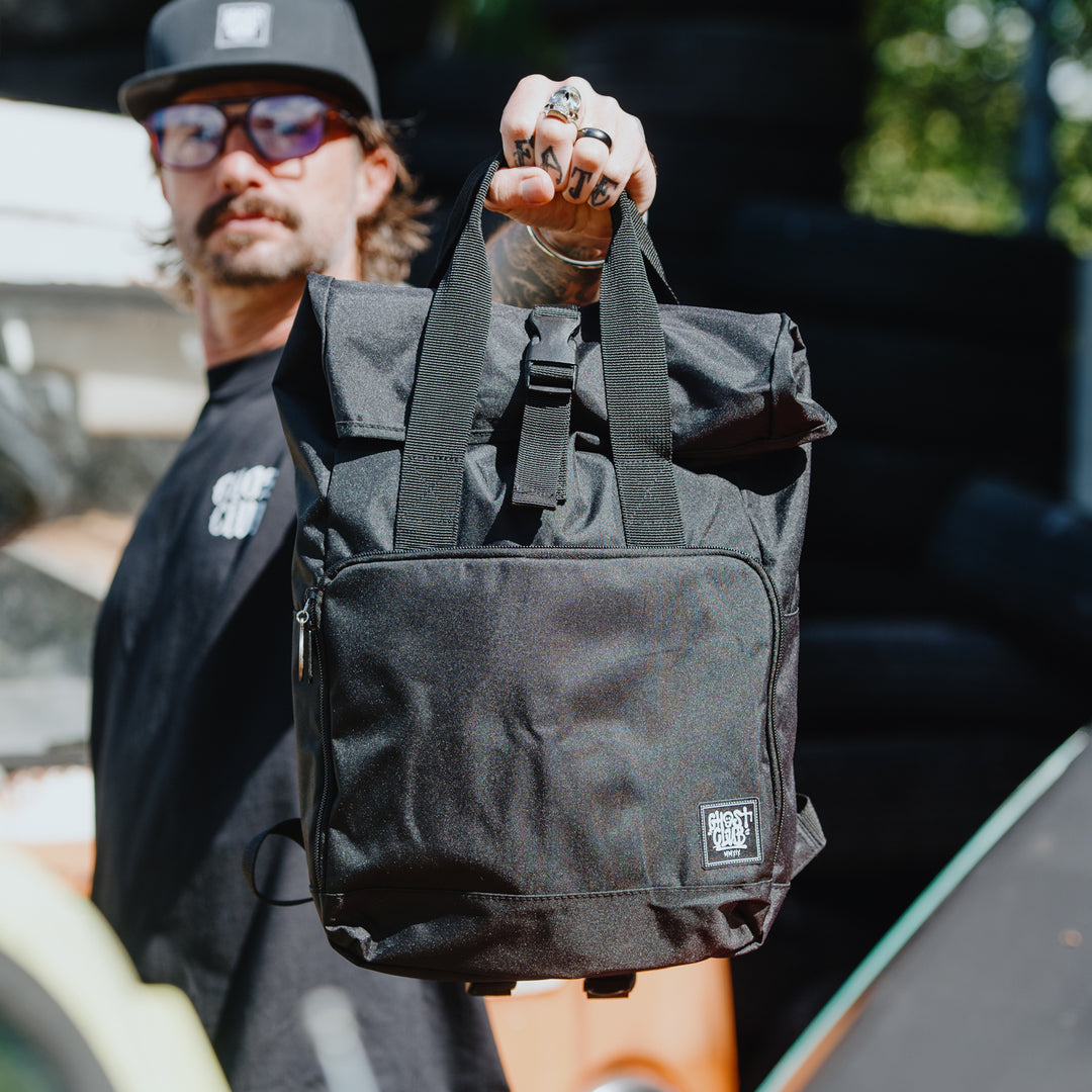 The Staple Roll-Top Backpack (Midnight Black)