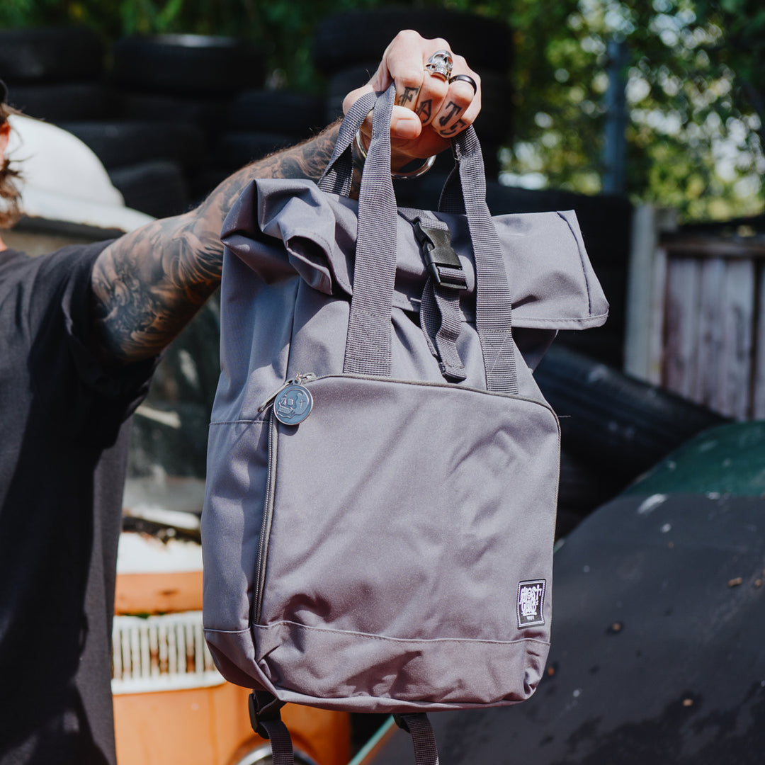 The Staple Roll-Top Backpack (Graphite Grey)
