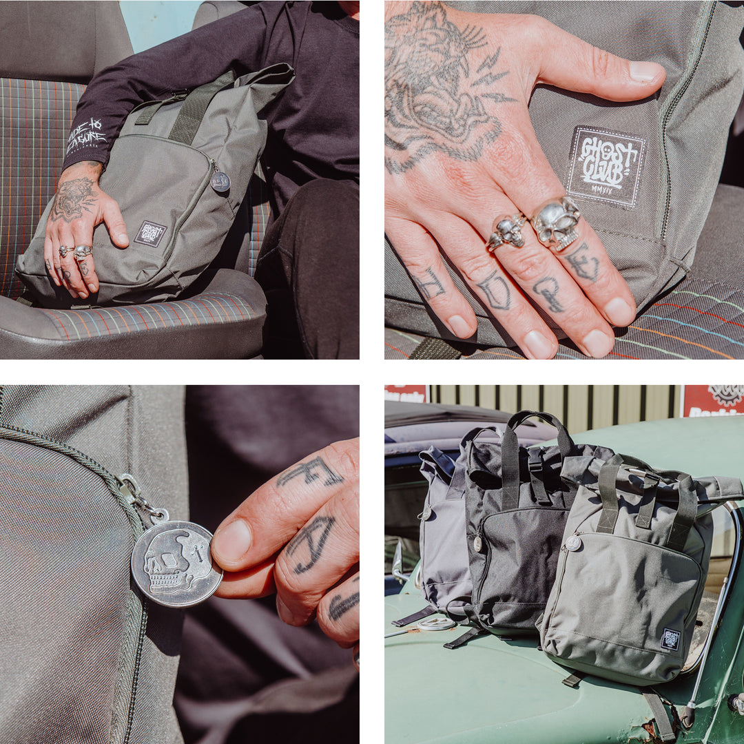 The Staple Roll-Top Backpack (Midnight Black)